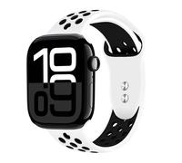 Bracelet pour Apple Watch 38 / 42mm Duo Sport Ultra Léger Résistant Noir / Blanc