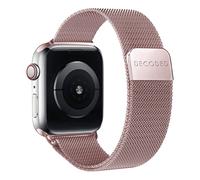 Bracelet pour Apple Watch 44 / 45 / 46 / 49mm en Maille Milanaise Milan Traction Rose