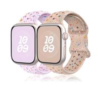 Bracelet pour Apple Watch 44mm 41mm 38mm 42mm 46mm 45mm 40mm 49mm,Bracelets Silicone pour Apple Watch Serie 10 9 8 7 6 5 4 3 2 SE Ultra 2/1,Band Nike Sport Montre iWatch Band pour Femme/Homme,2 Pack
