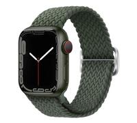 Bracelet pour Apple Watch 41mm / 40mm / 38 mm Nylon Tressé Respirant vert kaki