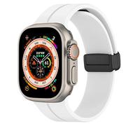 Bracelet pour Apple Watch Ultra 2 49 mm, 45 mm, 44 mm, 46 mm, 42 mm, 41 mm, 40 mm, 38 mm, boucle magnétique réglable en silicone pour Apple Watch SE Series 10/9 8/7/6/5/4/3/SE 2nd/Ultra 2 Ultra