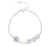 Bracelet pour femme avec pendentif papillon en opale synthétique lisse et élastique - Coupe régulière - Pour anniversaire de femme - Bracelet léger - Bijoux en caoutchouc, taille unique, Métal, Pas de