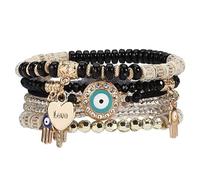 Bracelet pour femme | Bracelets tendance de style bohème avec symbole d'amitié à plusieurs couches, idéal pour la danse, les mariages, les voyages