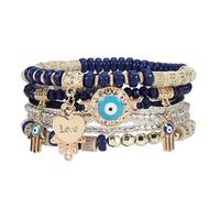 Bracelet pour femme | Bracelets tendance de style bohème avec symbole d'amitié à plusieurs couches, idéal pour la danse, les mariages, les voyages