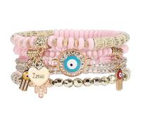 Bracelet pour femme | Bracelets tendance de style bohème avec symbole d'amitié à plusieurs couches, idéal pour la danse, les mariages, les voyages