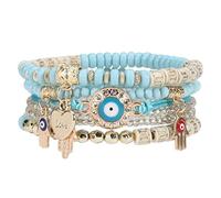 Bracelet pour femme | Bracelets tendance de style bohème avec symbole d'amitié à plusieurs couches, idéal pour la danse, les mariages, les voyages