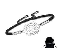 Bracelet pour femme en acier inoxydable réglable avec inscription « Senhor Faze-me Instrumento de Vossa Paz », cadeau de foi catholique pour femme, One Size, Acier inoxydable, Pas de gemme