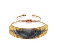 Bracelet Pour Femme Surfeur, Cadeau, Amour, CœUr, BohèMe, Motif DéClaration, Perles De Rocaille, RéGlable, Fait Main, éLéGant, Bracelet