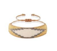 Bracelet Pour Femme Surfeur, Cadeau, Amour, CœUr, BohèMe, Motif DéClaration, Perles De Rocaille, RéGlable, Fait Main, éLéGant, Bracelet