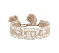 Bracelet pour Femmes Cadeau, Bracelets Enveloppés pour Dames avec Tassel, Décoration de Main Exquise, Lettres Brodées n Bracelet pour Amis - 1
