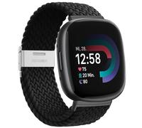 Bracelet pour Fitbit Versa 4/Bracelet Fitbit Versa 3, Bracelet Tissé Élastique Respirant et Confortable, avec Boucle de Réglage Convient aux Fitbit Versa 3/Versa 4/Bracelet Fitbit Sense/Sense 2