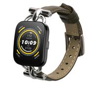 kwmobile Bracelet Compatible avec Huami Amazfit Bip 5 Unity/Amazfit Bip 5 / Amazfit GTR 4 - Bracelet de Rechange en Cuir Véritable pour Fitness Tracker