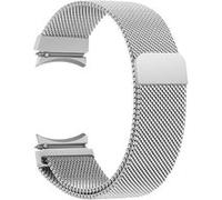 Bracelet pour Galaxy Watch 4/4 Classic/5/5 Pro/6/6 Classic Milanais Acier BigBen Connected Argent Argent G