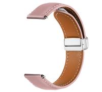 Bracelet pour Galaxy Watch 5 / 5 Pro / 4 Cuir Fermoir Boucle Magnétique rose