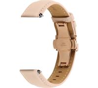 Bracelet pour Galaxy Watch 5 / 5 Pro / 4 cuir véritable boucle papillon rose clair