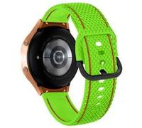 Bracelet pour Galaxy Watch 5 / 5 Pro / 4 Silicone Coutures Bicolore Avizar Vert / Rouge G