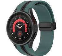 Bracelet pour Galaxy Watch 5 / 5 Pro / 4 Silicone Souple Bicolore vert / noir