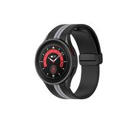 Bracelet pour Galaxy Watch 5 / 5 Pro / 4 Silicone Souple Bicolore noir / gris