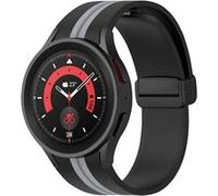 Bracelet pour Galaxy Watch 5 / 5 Pro / 4 Silicone Souple Bicolore noir / gris G