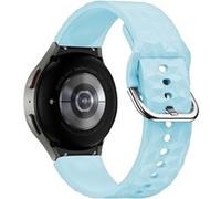 Bracelet pour Galaxy Watch 5 / 5 Pro / 4 Silicone Texturé Losange Bleu Clair