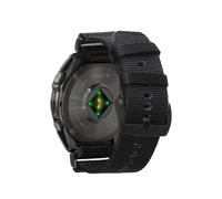 kwmobile Bracelet compatible avec Garmin 22mm Fenix 8 47mm / Tactix 8 47mm / Instinct 45mm / Epix - Bracelet pour smartwatch en nylon à séchage rapide - Facile à monter - noir