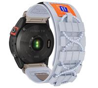 Bracelet pour Garmin Fenix 7X/7X Pro, 26mm QuickFit Bracelet en Nylon à Ajustement Facile pour Garmin Fenix 8 51mm/Fenix 6X/6X Pro/5X/5X Plus/3/3 HR/Descente MK1/MK2/MK3/Instinct 2X/Epix Pro 51 mm