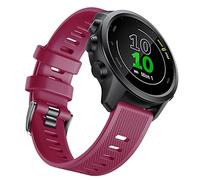 Bracelet pour Garmin Forerunner 245/245 music/Vivoactive 3, Bracelet 20mm Montre Connectée Compatible avec Garmin Forerunner 645/158/55 /Venu/Venu SQ/Venu 2 Plus/Vivomove HR(Rouge-violet)