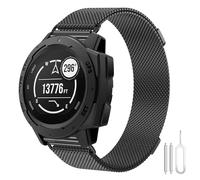 Bracelet pour Garmin Instinct 2 Montre Double Magnétique Metal Milanais en Acier Inoxydable Compatible avec Instinct 2