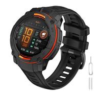 Bracelet pour Garmin Instinct 3 45mm, 22mm Bande Silicone Sport Remplacement Bracelets pour Garmin Instinct E 45mm/I nstinct 3 Solar 45 mm/I nstinct 3 AMOLED 45 mm