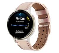 Bracelet pour Garmin Vivoactive 5/6/Venu Sq 2/Venu 2 Plus, Cuir Bracelets de Remplacement pour Vívomove 3 44mm/Luxe/Style 42mm, 20mm Bracelet en Cuir pour Femme Homme