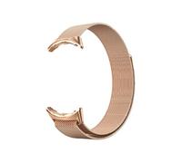 Bracelet pour Google Pixel Watch Acier Inoxydable Milanais Magnétique Rose champagne