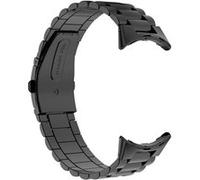 Bracelet pour Google Pixel Watch Maillons en Acier Inoxydable a Boucle Papillon Noir