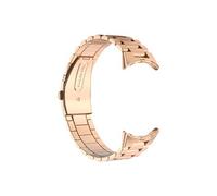Bracelet pour Google Pixel Watch Maillons en Acier Inoxydable a Boucle Papillon Avizar Rose gold G