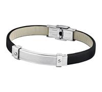 Bracelet pour homme LS1730-2/1 Cuir synthétique Lotus Style bracelet noir argenté