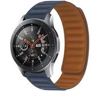 Bracelet pour Honor Magic Watch et Watch GS3 Silicone Souple avec Attache Magnétique - Bleu Nuit