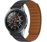 Bracelet Pour Honor Magic Watch / Gs3 Silicone Souple Attache Magnétique Noir