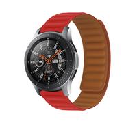 Bracelet pour Honor Magic Watch et Watch GS3 Silicone Souple avec Attache Magnétique - Rouge