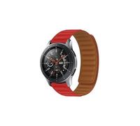 Bracelet pour Honor Magic Watch et Watch GS3 Silicone Souple avec Attache Magnétique - Rouge