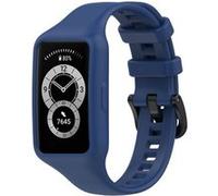 Bracelet pour Huawei Band 7 / 6 Pro / 6 / Honor Band 6 Silicone Souple Avizar Bleu Marine G