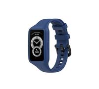 Bracelet pour Huawei Band 7 / 6 Pro / 6 / Honor Band 6 Silicone Souple Bleu Marine