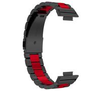 Bracelet pour Huawei Watch Fit 2 Maille Acier Inoxydable Bicolore noir / rouge