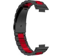 Bracelet pour Huawei Watch Fit 2 Maille Acier Inoxydable Bicolore noir / rouge G