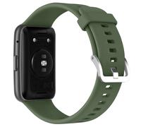 Bracelet pour Huawei Watch Fit 2 Silicone Résistant Sangle à Trous vert foncé