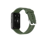 Bracelet pour Huawei Watch Fit 2 - AVIZAR - Silicone Résistant - Sangle à Trous - Vert Foncé