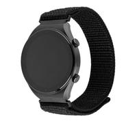 Bracelet pour Huawei Watch GT 2 (46mm)/GT 2 Pro/GT 3 Pro (46mm)/Ultimate, Xiaomi Watch S1 - Bracelet Sportif Fixe en Nylon - Noir