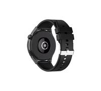 Bracelet pour Huawei Watch GT Runner Silicone Renforcé Boucle Argentée Noir