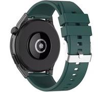 Bracelet pour Huawei Watch GT Runner Silicone Renforcé Boucle Argentée Vert