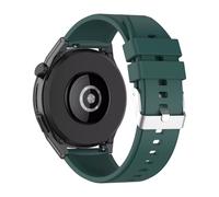 Bracelet pour Huawei Watch GT Runner Silicone Renforcé Boucle Argentée Vert