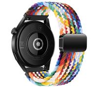 Bracelet pour Huawei Watch GT3 Pro 46mm, 22mm Bracelet en Nylon Tressé Elastique avec Fermoir Magnétique pour Huawei Watch GT/GT 4 46mm/GT3/GT3 Pro 46mm/GT2/GT2 Pro/GT 2e/GT Sport Active Classic 46mm