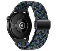 Bracelet pour Huawei Watch GT3 Pro 46mm, 22mm Bracelet en Nylon Tressé Elastique avec Fermoir Magnétique pour Huawei Watch GT/GT 4 46mm/GT3/GT3 Pro 46mm/GT2/GT2 Pro/GT 2e/GT Sport Active Classic 46mm